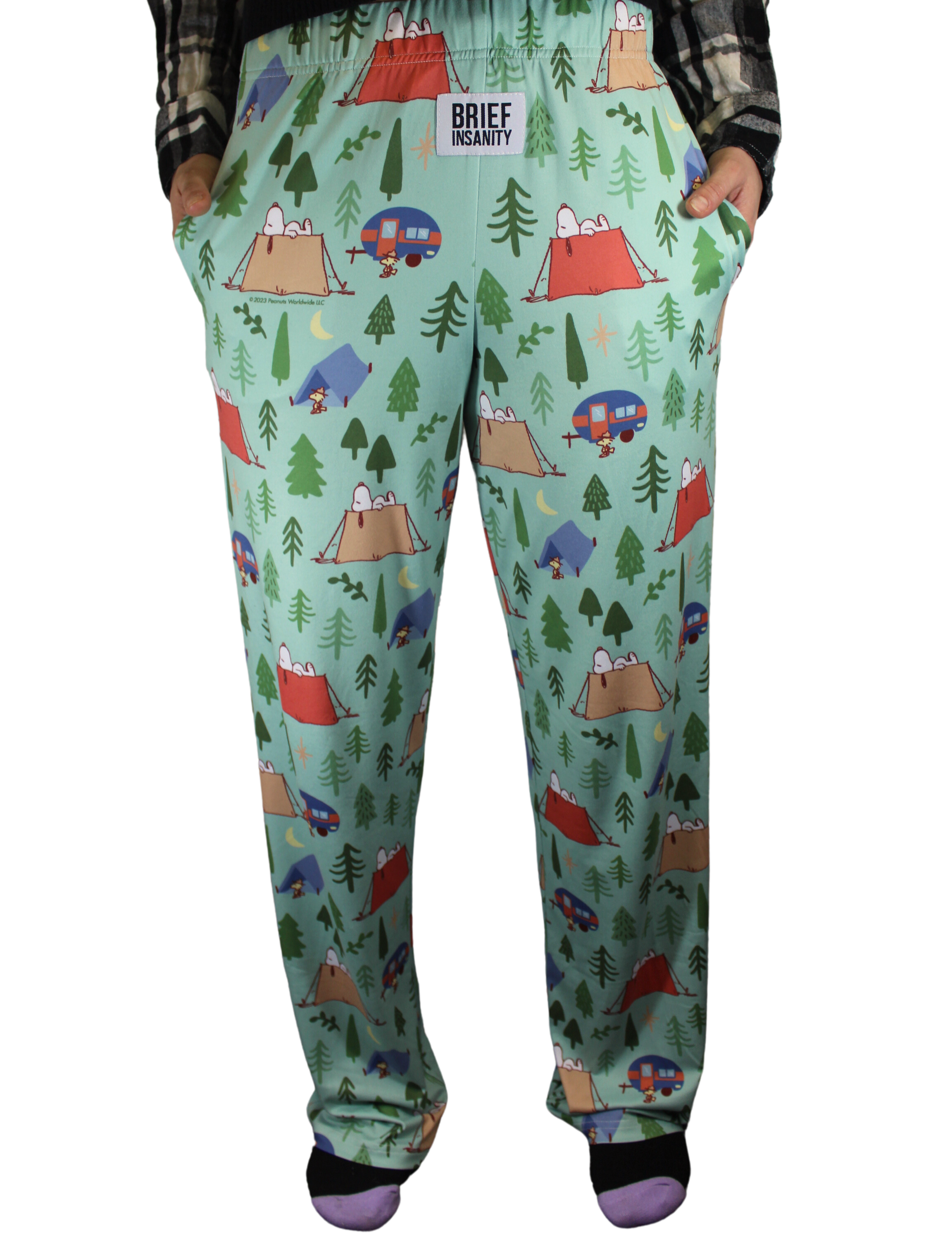 Snoopy Camping Pattern Pajama Lounge Pants