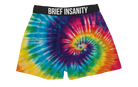 BRIEF INSANITY Rainbow Tie-Dye Boxer Shorts