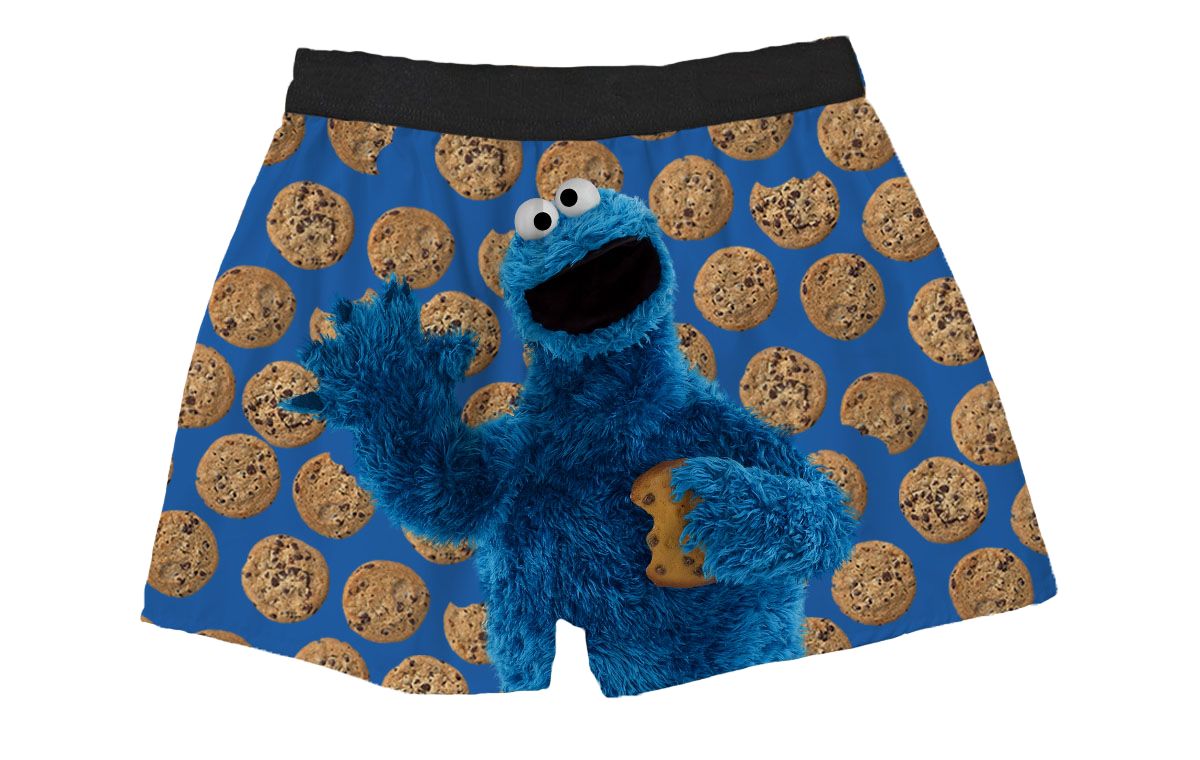 Boys Cookie Monster Boxers Cotton Youth Soft Underwear Man
