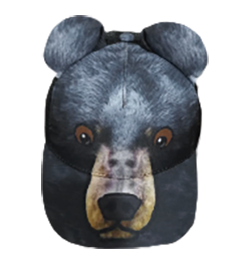 BRIEF INSANITY Black Bear Kid's Cap