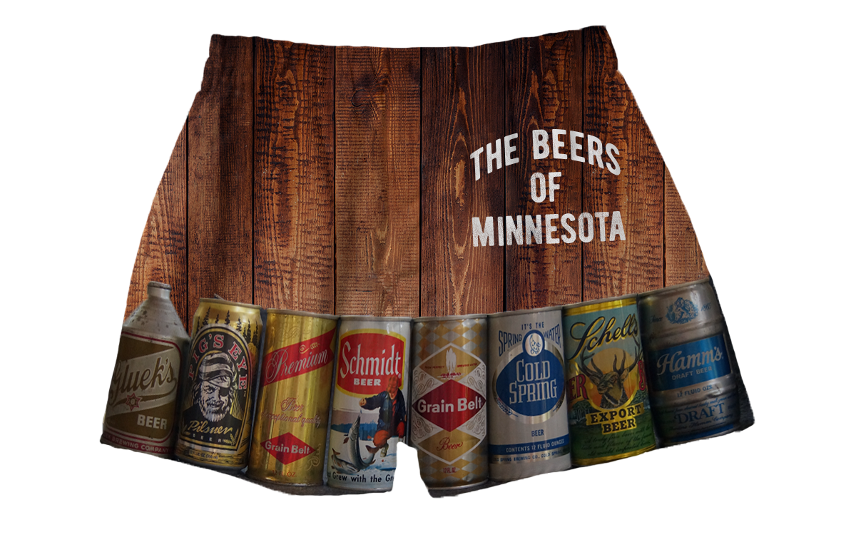 BRIEF INSANITY Beers of Minnesota Boxer Shorts