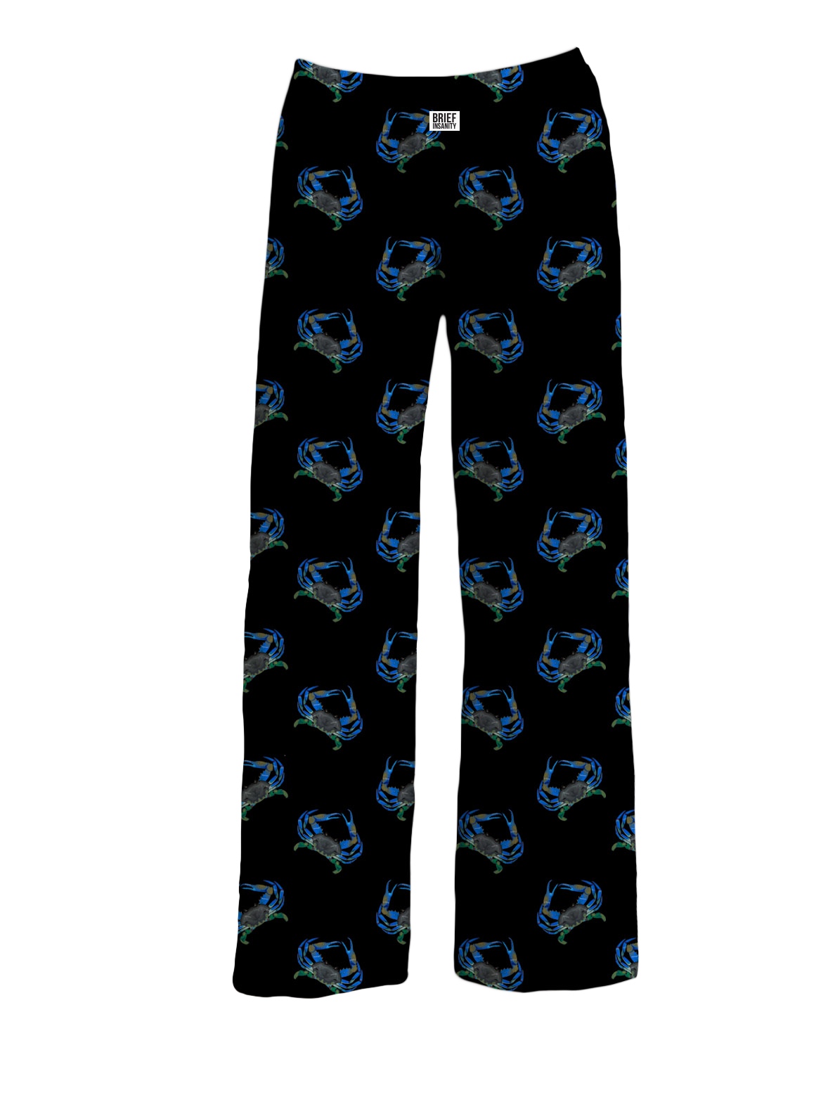 BRIEF INSANITY Blue Crabs Pajama Pants