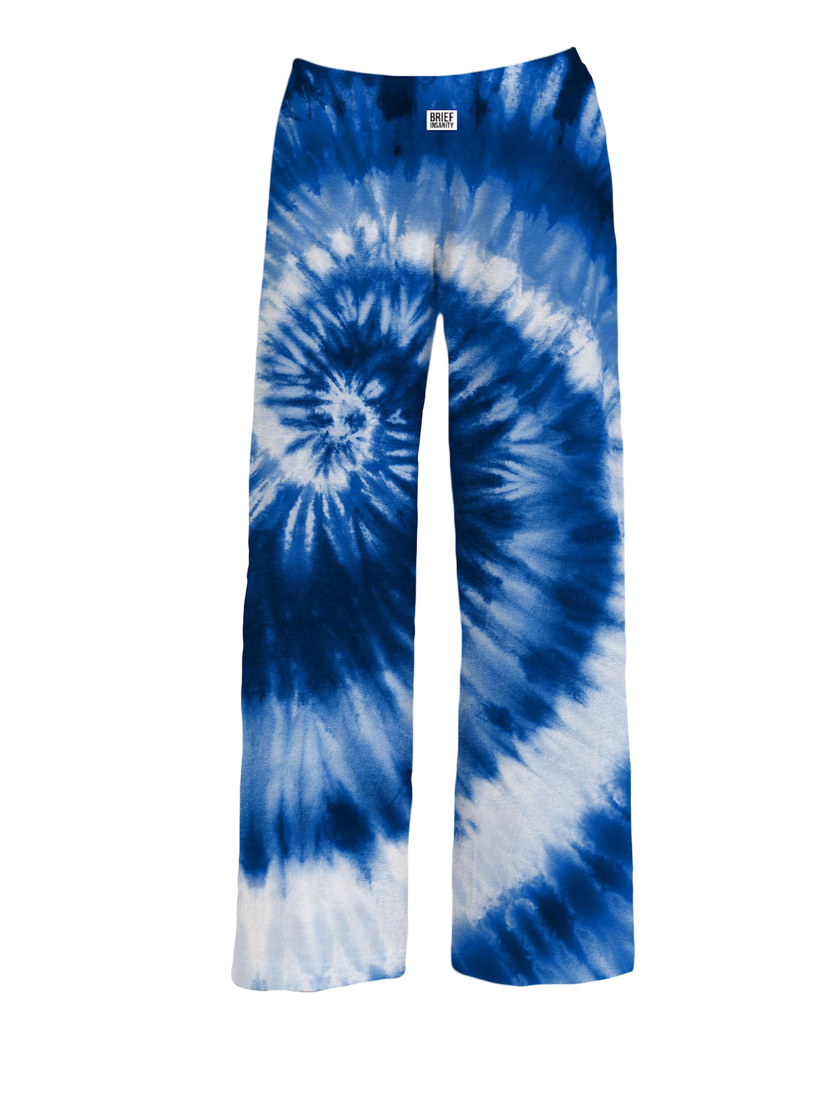 Blue and White State Tie-Dye Pajama Pants, Brief Insanity
