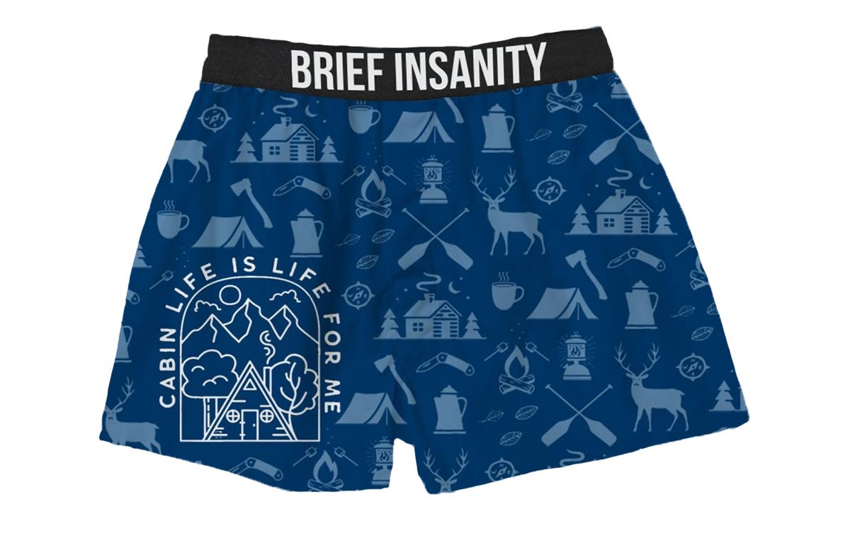 BRIEF INSANITY Cabin Life Boxer Shorts