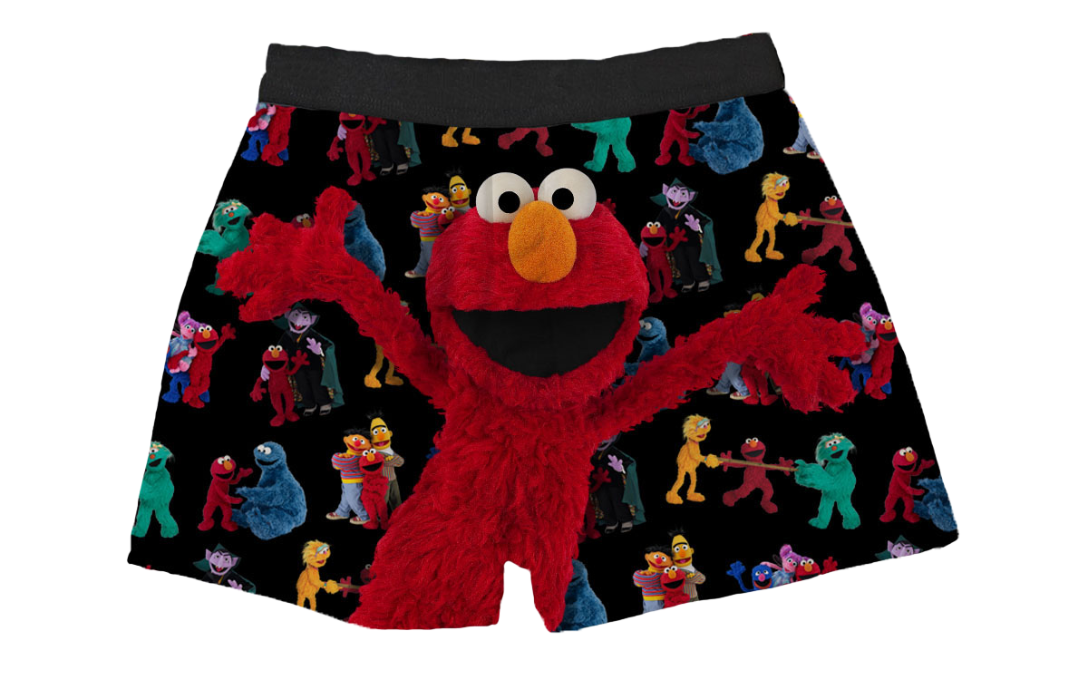Sesame Street Elmo Boxer Shorts, Brief Insanity