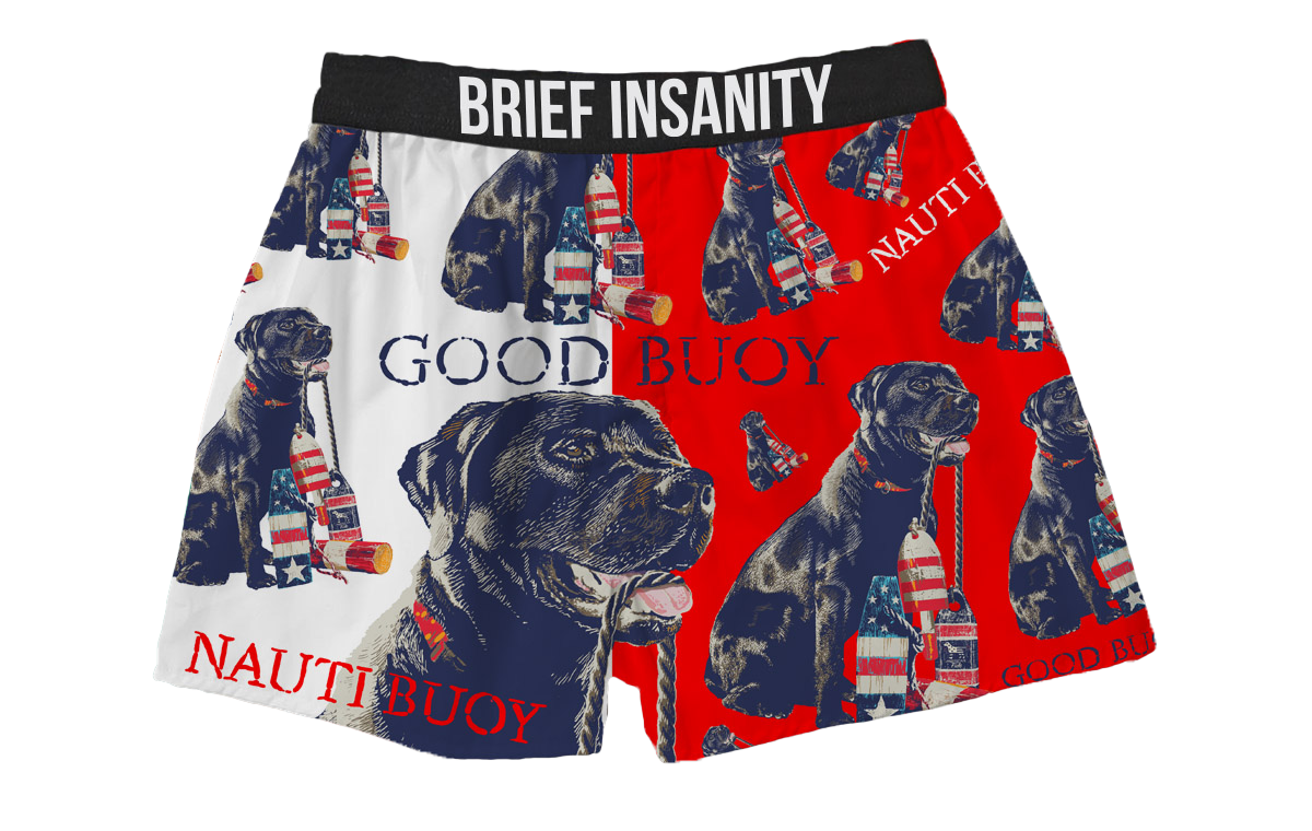 BRIEF INSANITY Good Buoy Boxer Shorts