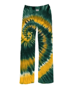 BRIEF INSANITY Green and Gold State Tie-Dye Pajama Pants