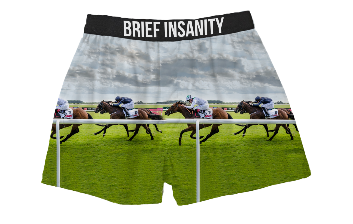 BRIEF INSANITY Kentucky Derby Boxer Shorts