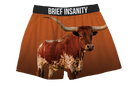BRIEF INSANITY Longhorn Boxer Shorts