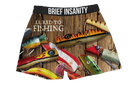 BRIEF INSANITY Lured to Fishing Boxer Shorts