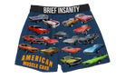 BRIEF INSANITY Muscle Cars Boxer Shorts