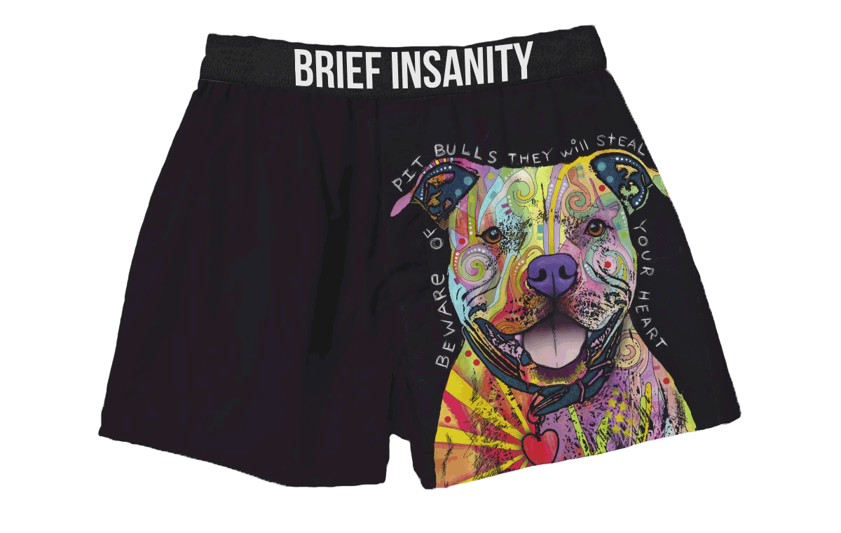 BRIEF INSANITY Russo Pitbull Boxer Shorts