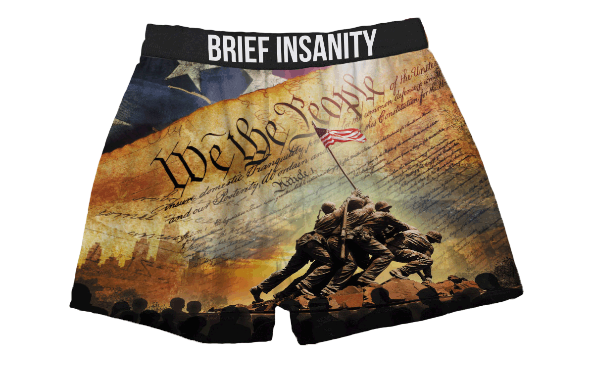BRIEF INSANITY We The People Boxer Shorts