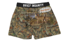BRIEF INSANITY Yes Deer Camo Boxer Shorts